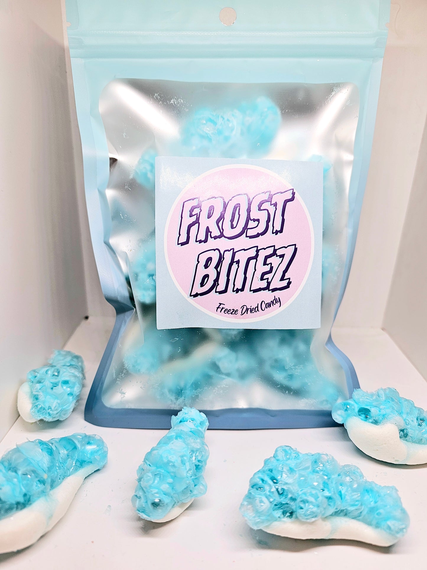 Tiburones gomosos liofilizados