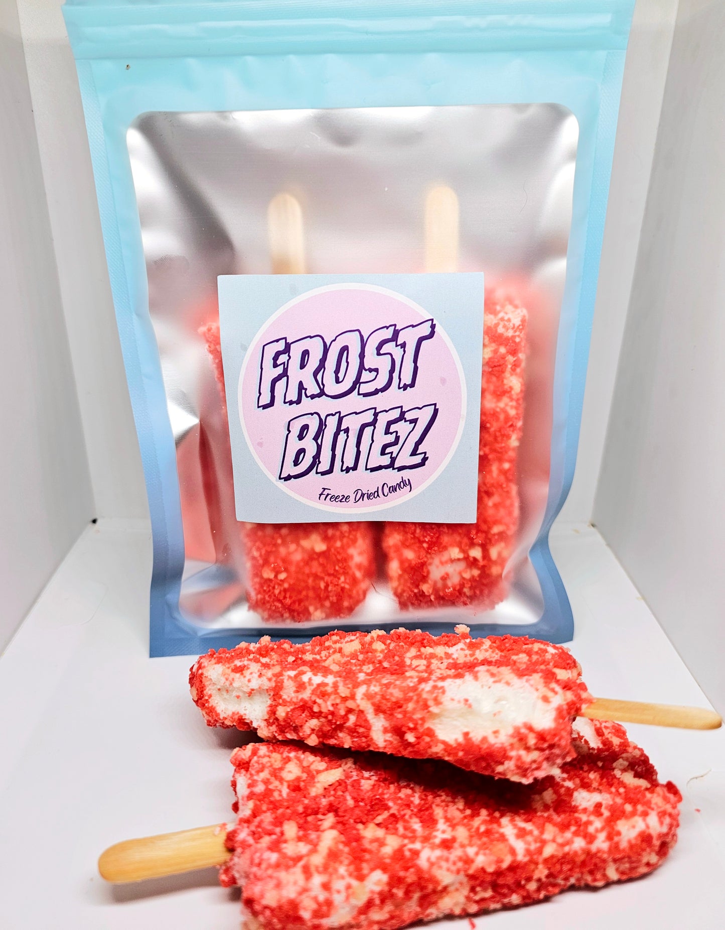 Barras de shortcake de fresas liofilizadas