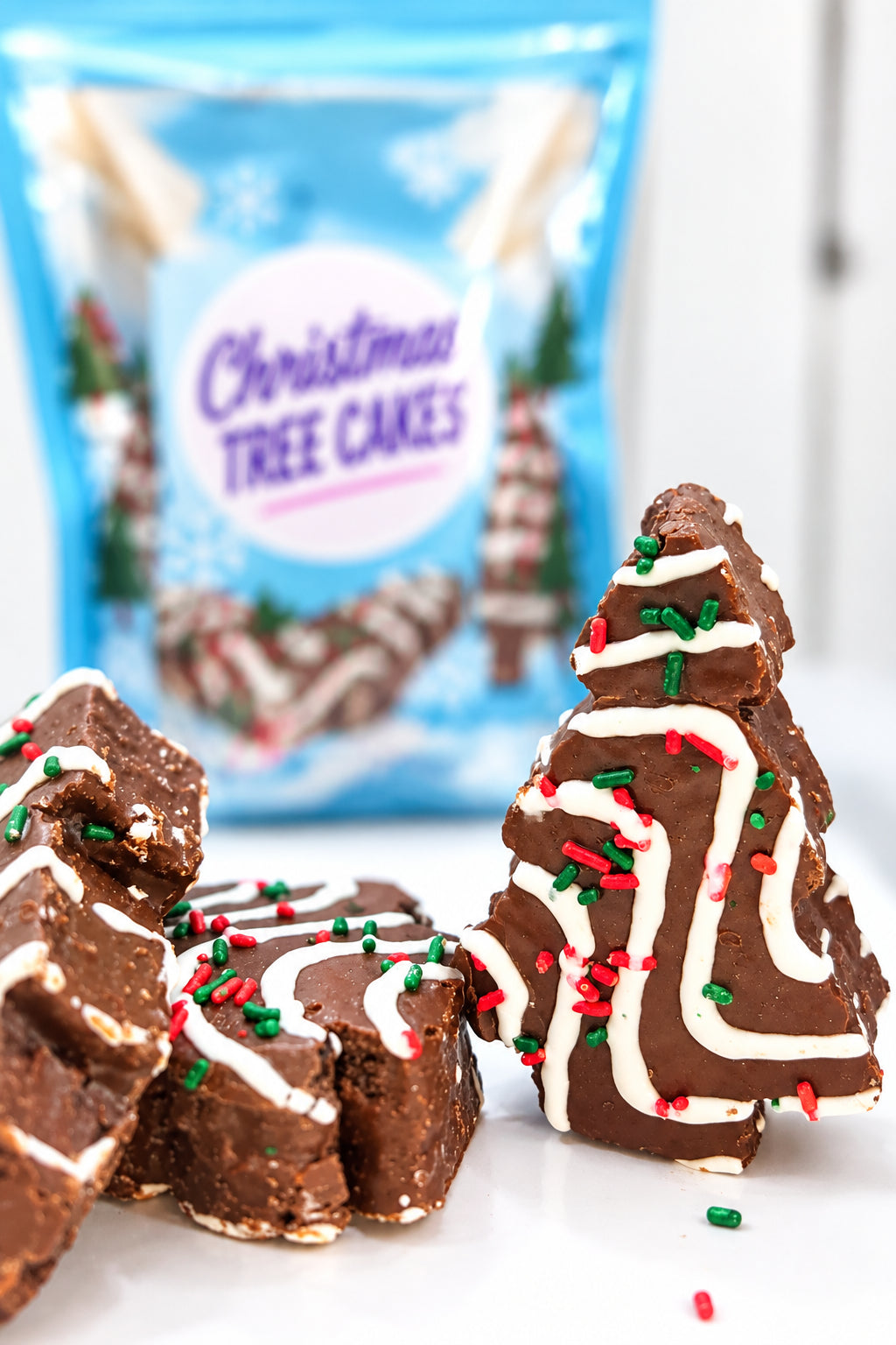 Freeze Dried Chocolate Christmas Tree Cake
