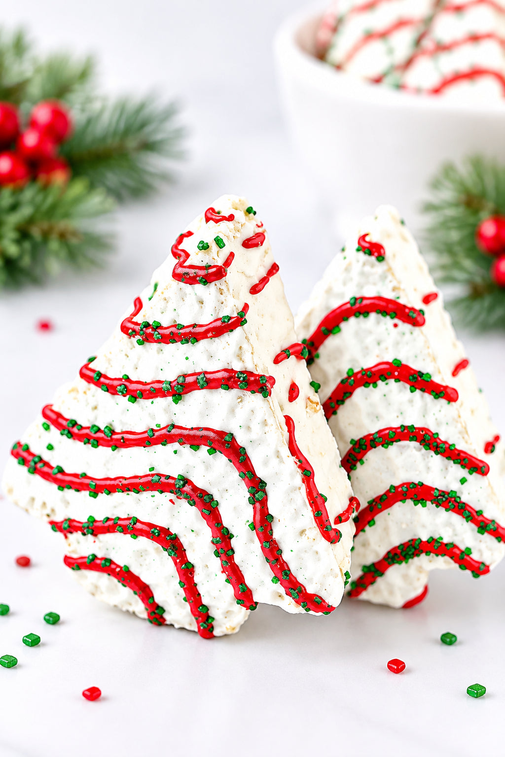 Pastel de árbol de Navidad extragrande liofilizado