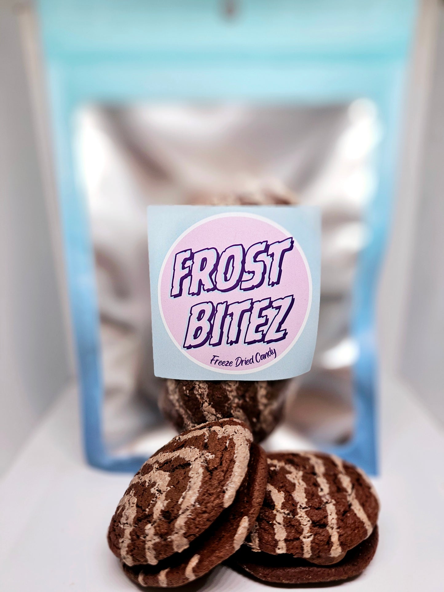 Rondas de dulce de azúcar liofilizado