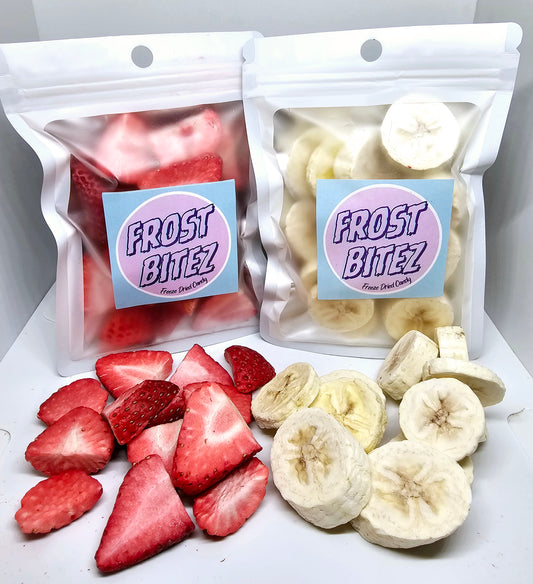 Freeze Dried Strawberries and Bananas