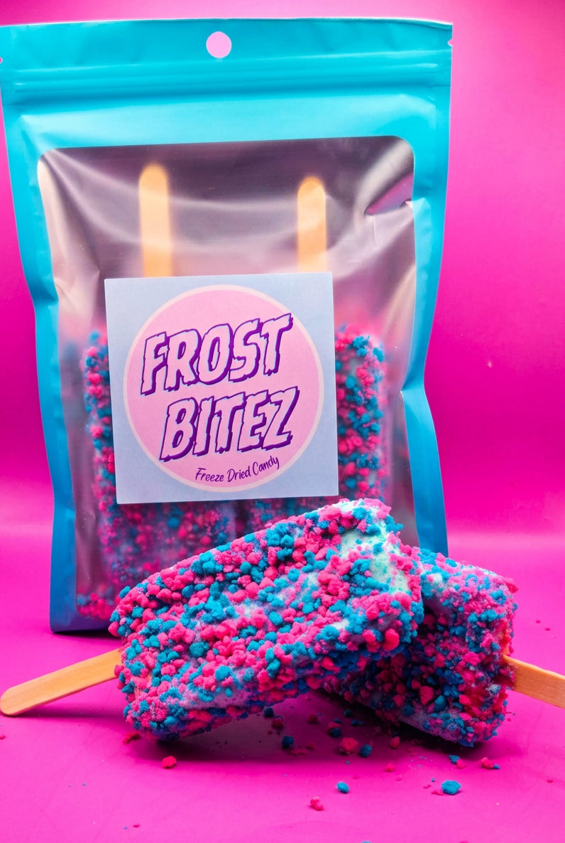 Freeze Dried Cotton Candy Ice Cream Bars