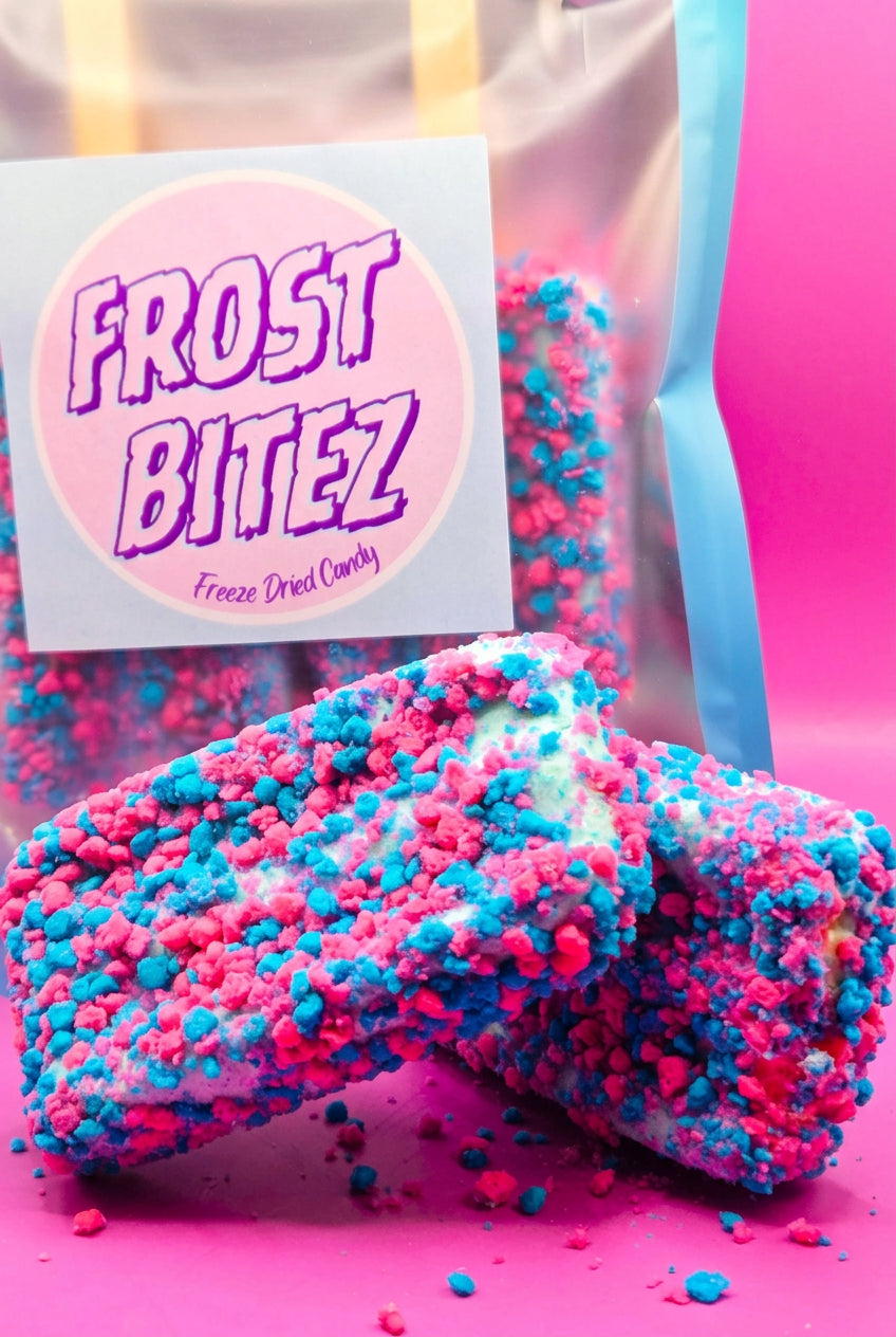 Freeze Dried Cotton Candy Ice Cream Bars