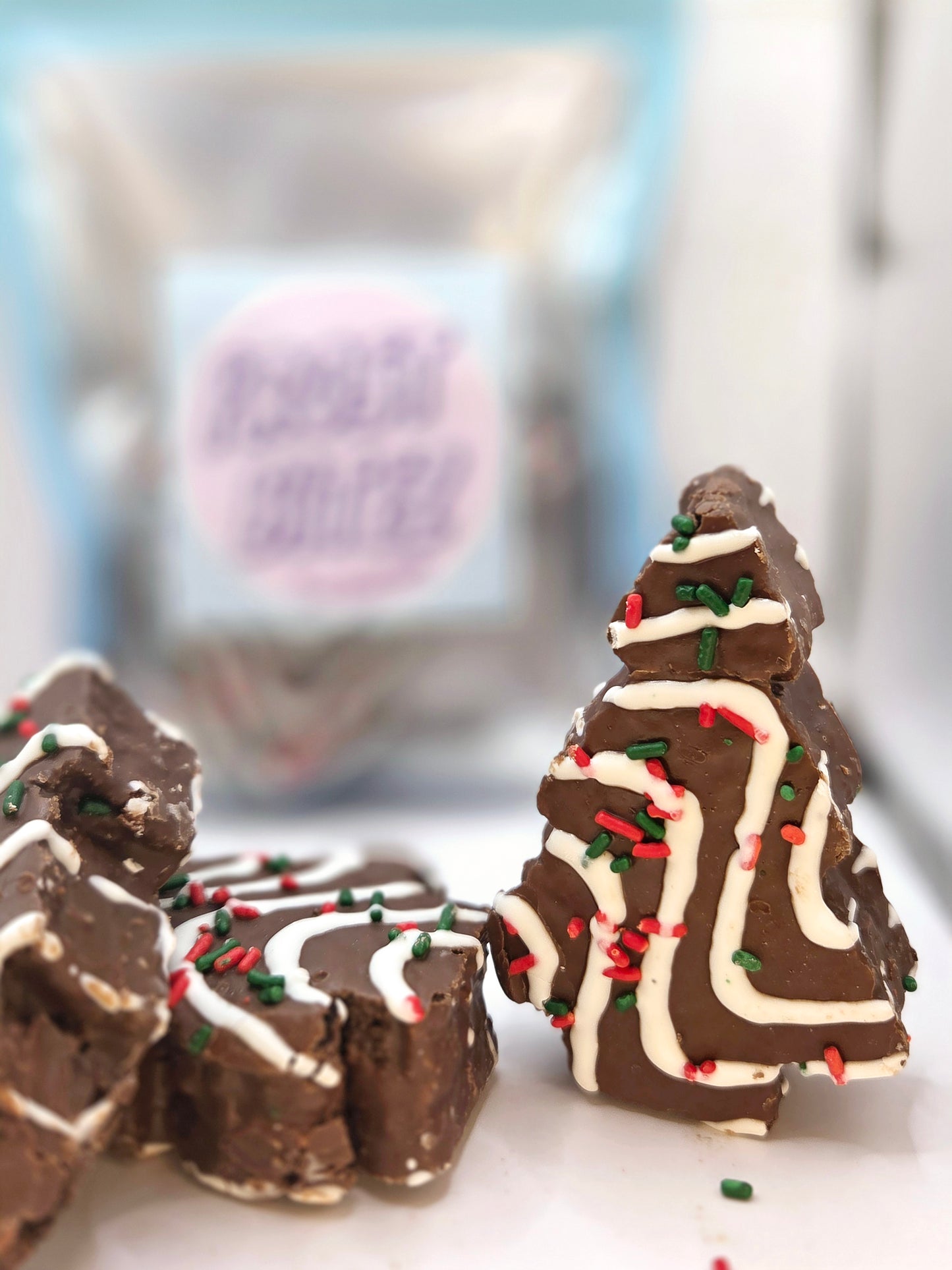 Freeze Dried Chocolate Christmas Tree Cake