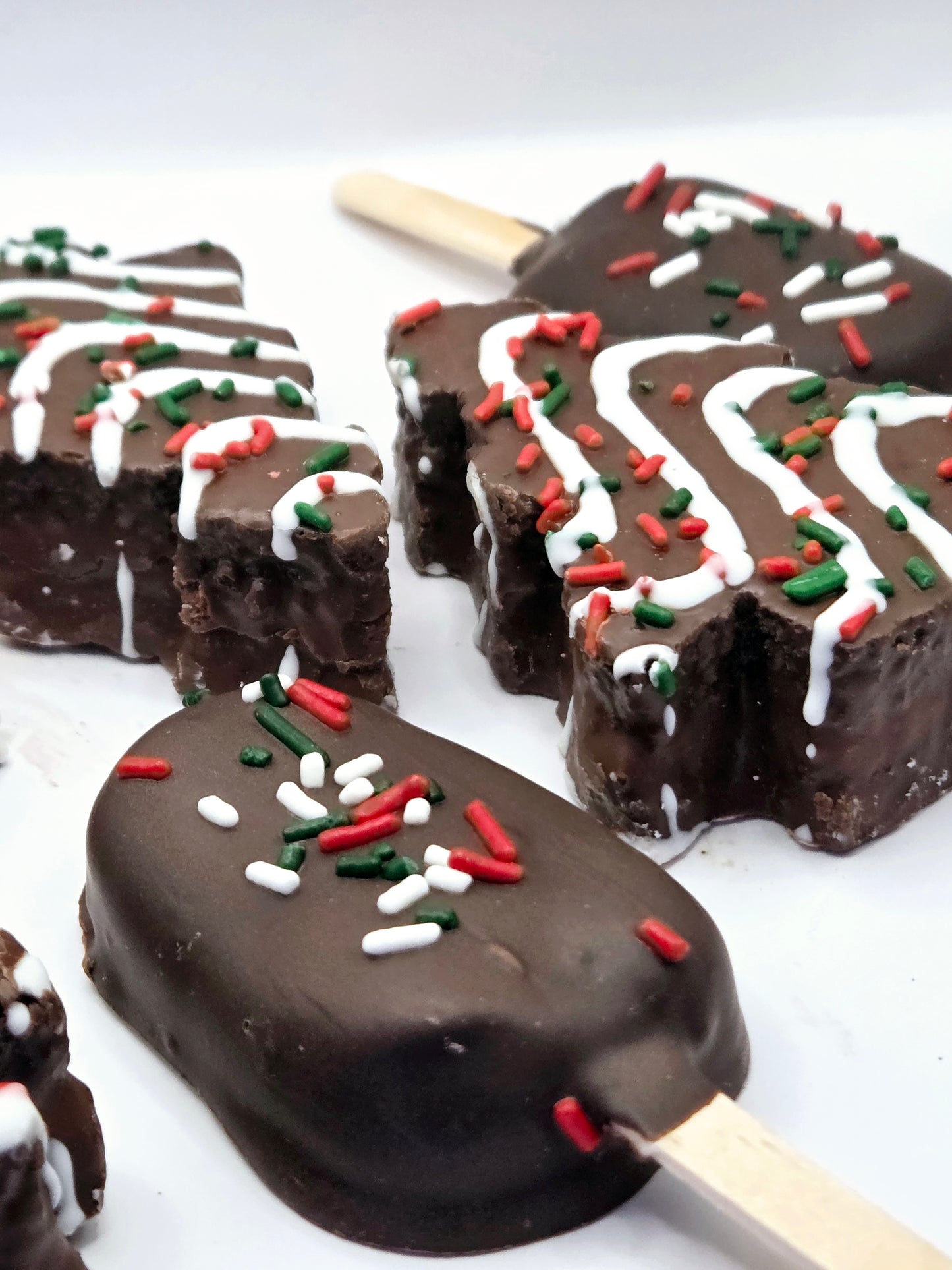 Chocolate Christmas Tree Cakesicle