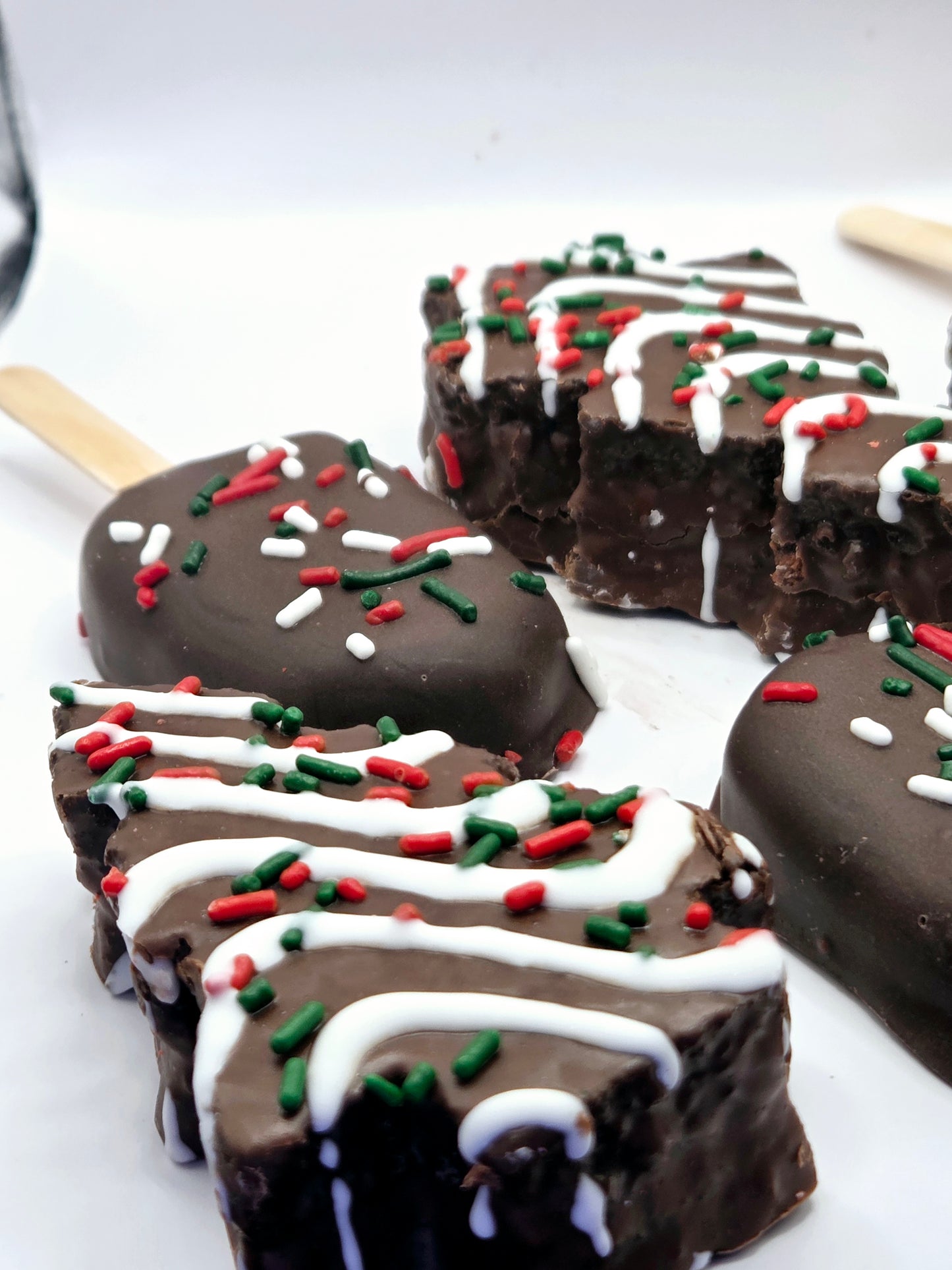 Chocolate Christmas Tree Cakesicle